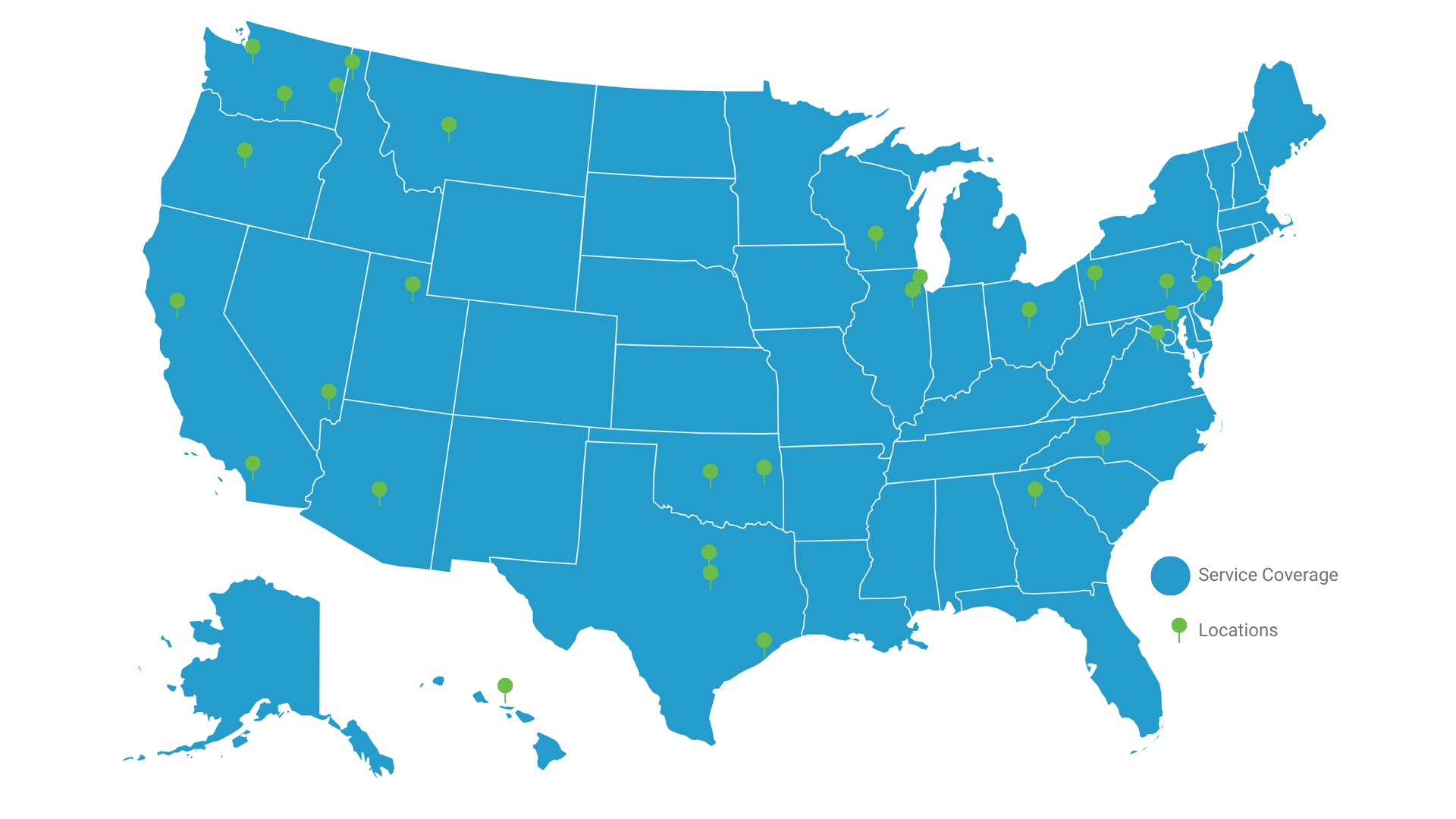 Network Connex offers nationwide service from a network of 20+ locations